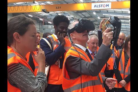 Alstom said 'Industry 4.0' features of the contract include the use of virtual reality painting simulators to train the staff.